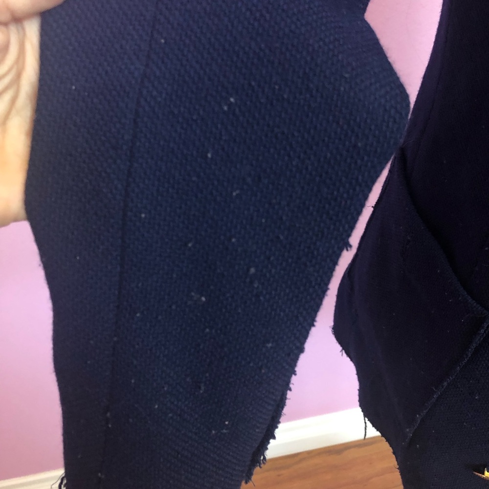 Zara Navy blue knit blazer - Picture 4 of 5
